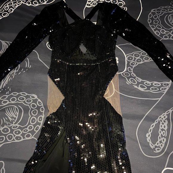 Bao Tranchi Envy Dress - Dragon Scale Sequin Black - Picture 6 of 6